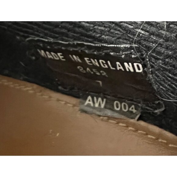 Vintage Dr. Martens Brown Leather Made in England 8458 Lace-Up‎ Platform Boots 9 - Picture 11 of 12